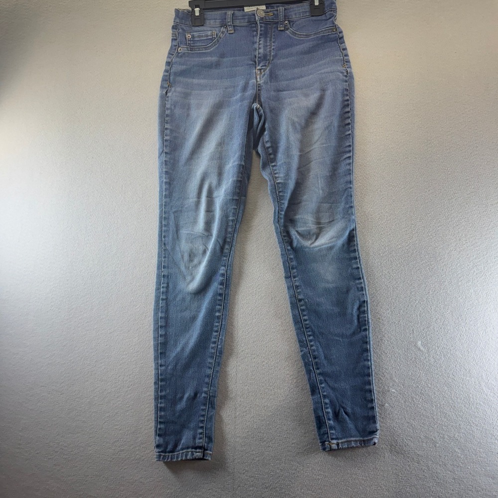 Mudd Super High Rise Legging Jeans Medium Wash Blue Skinny Denim Size 5